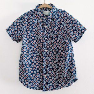 Crewcut flower short sleeve button down shirt boy